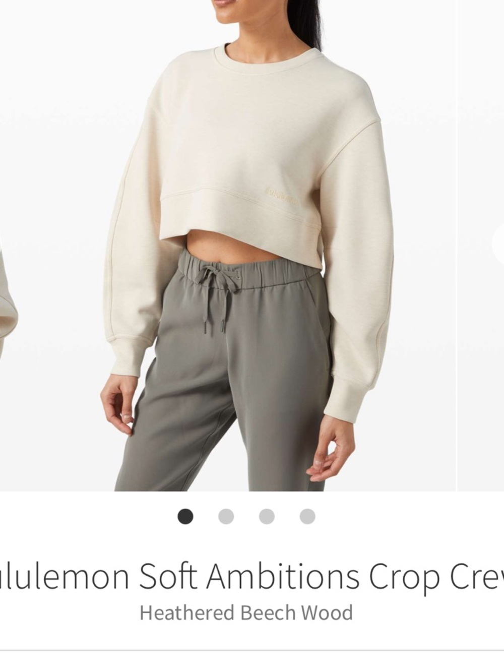 Lululemon cropped crew